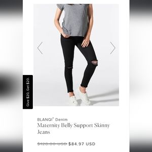 Blanqi Maternity Jeans Size 10